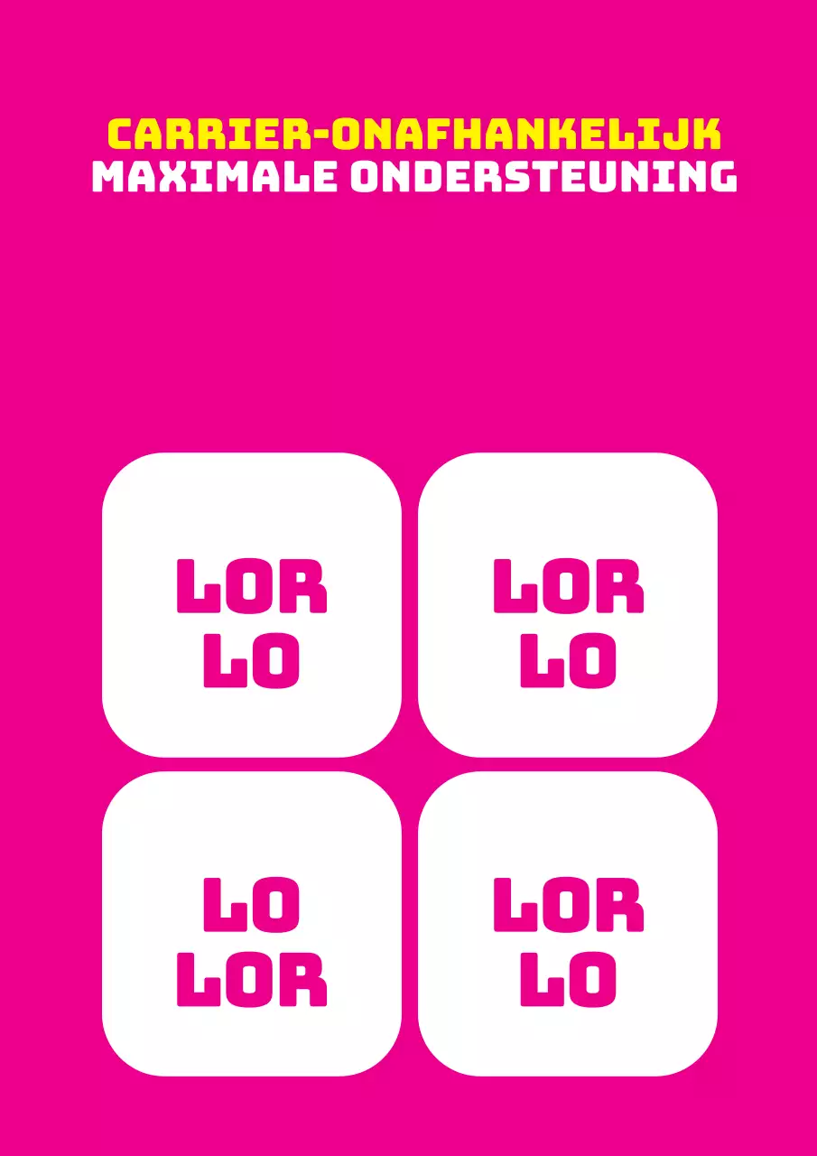 Promoot je mobiele telefoonwinkel met een eenvoudig, roze, opvallend uithangbord