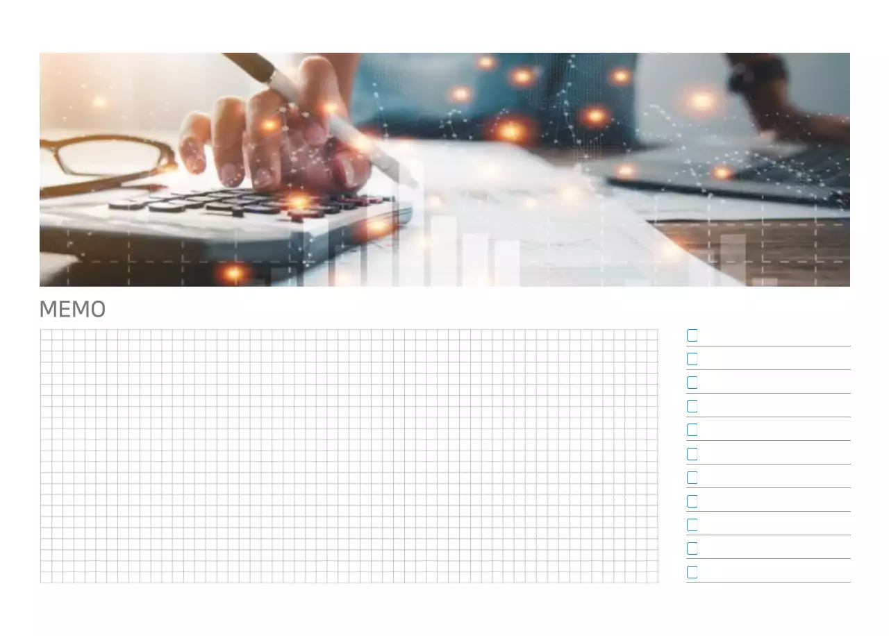 Witte en eenvoudige bureaukalender