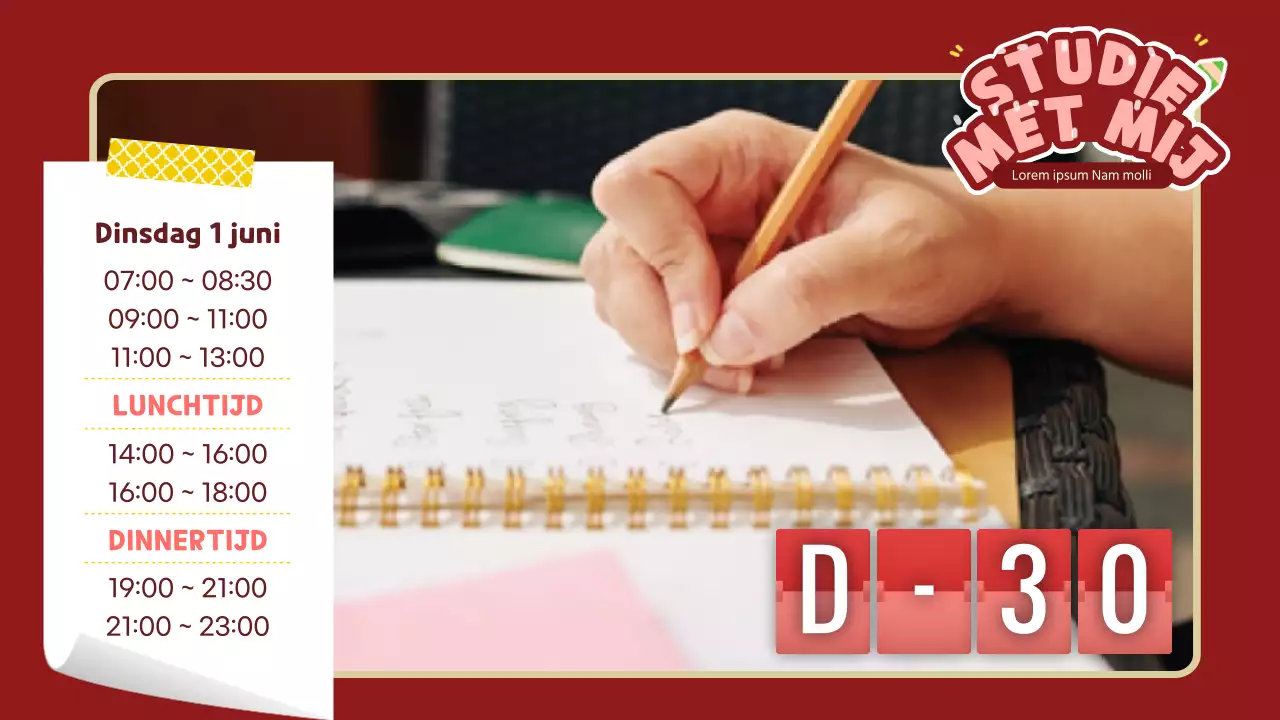 Schattig studie liefje in bordeauxrood