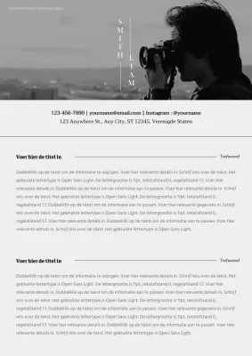 Een emotionele sollicitatiebrief in zwart-wit en grijstinten