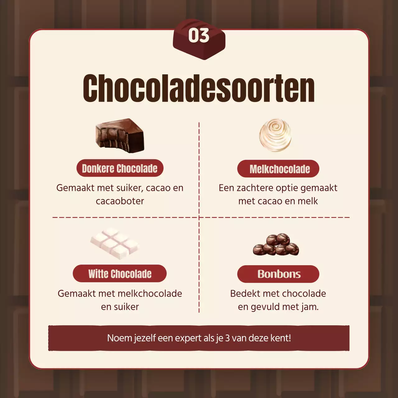 Valentijnsdag TMI in bordeaux en bruin