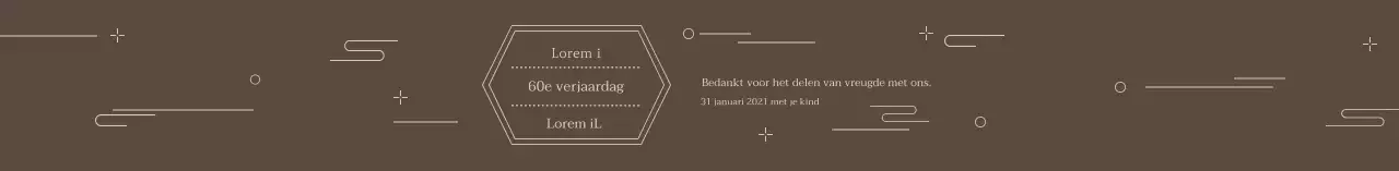 Bruin Traditioneel Patroon Terugblik Viering