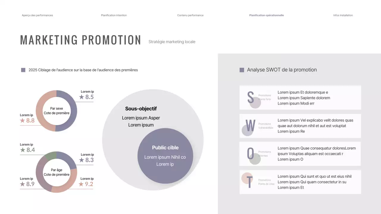 Un programme pour un récital de piano dans des pastels violets apaisants.