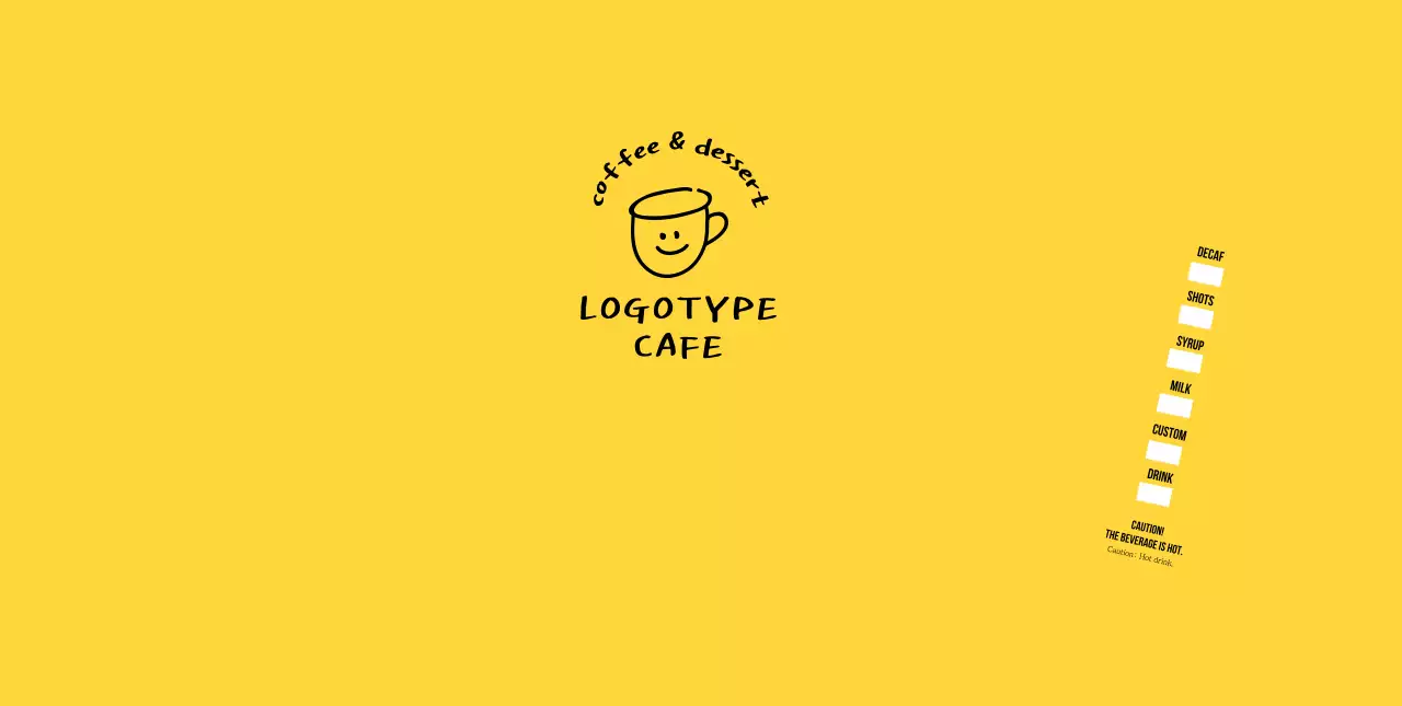 Yellow hand-drawn illustration