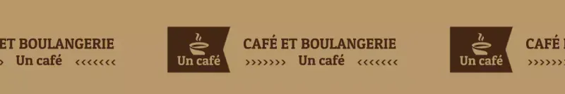 Logo d'un café de style simple en marron clair et marron