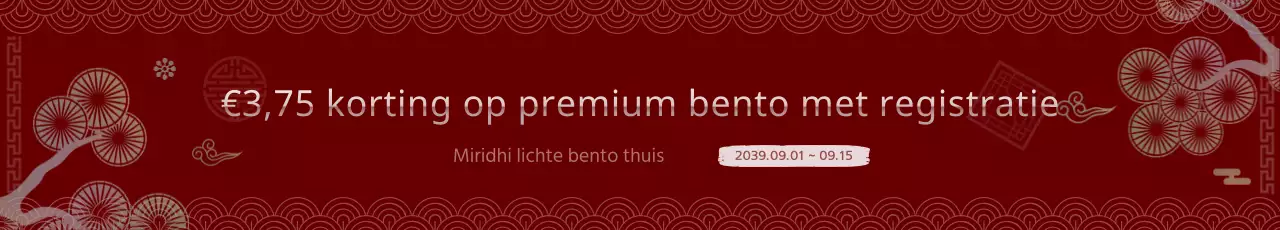 Korting op traditionele rode en witte Koreaanse concept bentodozen