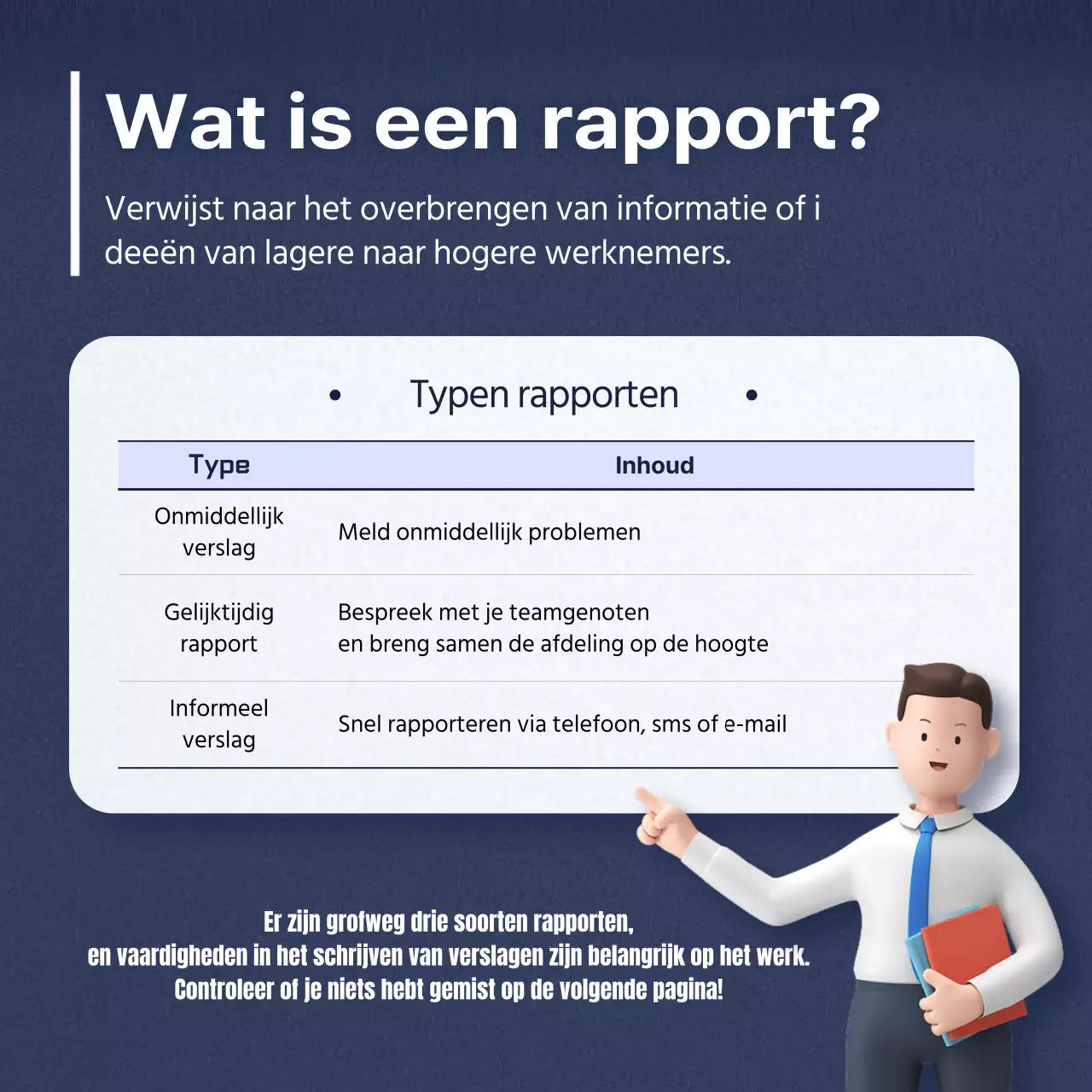 Een strakke, blauwe en grijze rapportagehandleiding