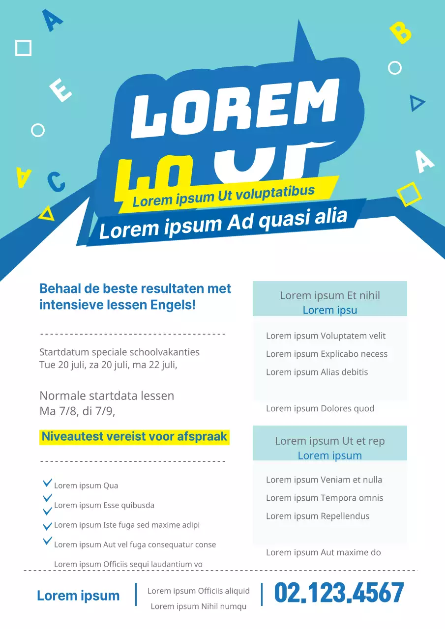 Middelbare Engelse zomerschool