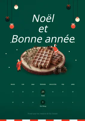 Jolies fermetures de Noël avec des décorations de Noël vertes et câlines
