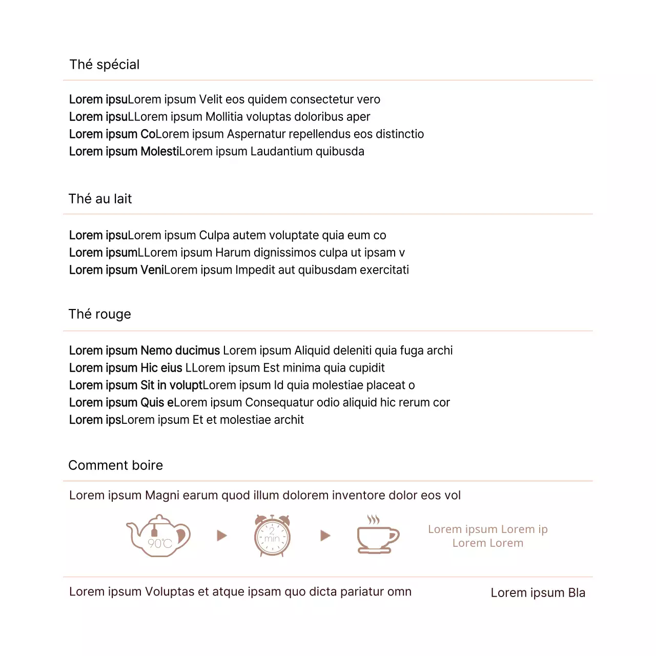 Cartes postales en sachets de thé aux couleurs chaudes et illustrées