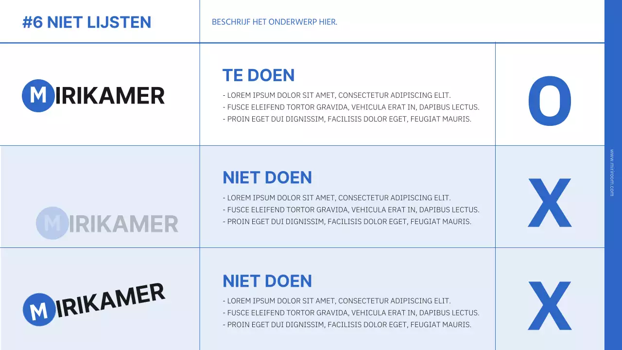 Eenvoudige merkpresentatie in blauw en zwart