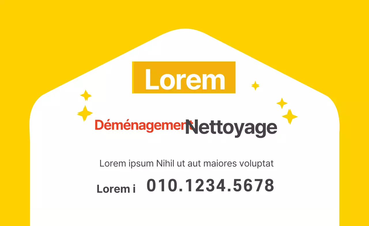 Illustration jaune service de nettoyage mignon holbo