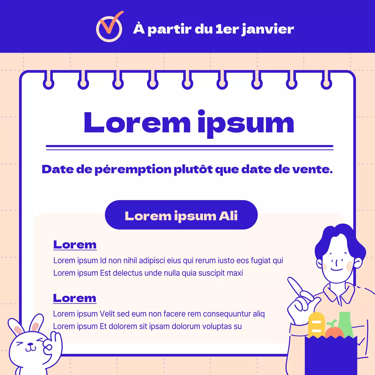 Présentation de la politique qui a été modifiée depuis cette année, qui est claire en bleu et en rose.