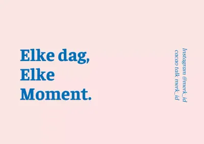 Roze-blauwe merklabels