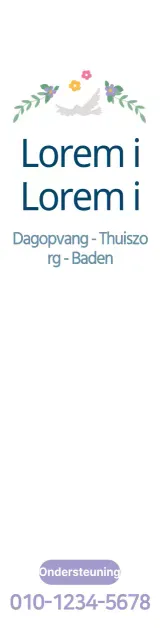 Een warm en gastvrij promotiestuk voor een revalidatiecentrum met kleurrijke illustraties.