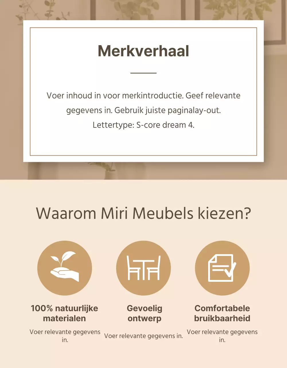 Emotionele interieurs in bruin detailpagina