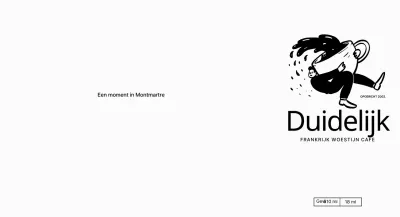 Ontwerp een café met geestige illustraties