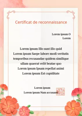 Liste des œillets roses de la fête des mères