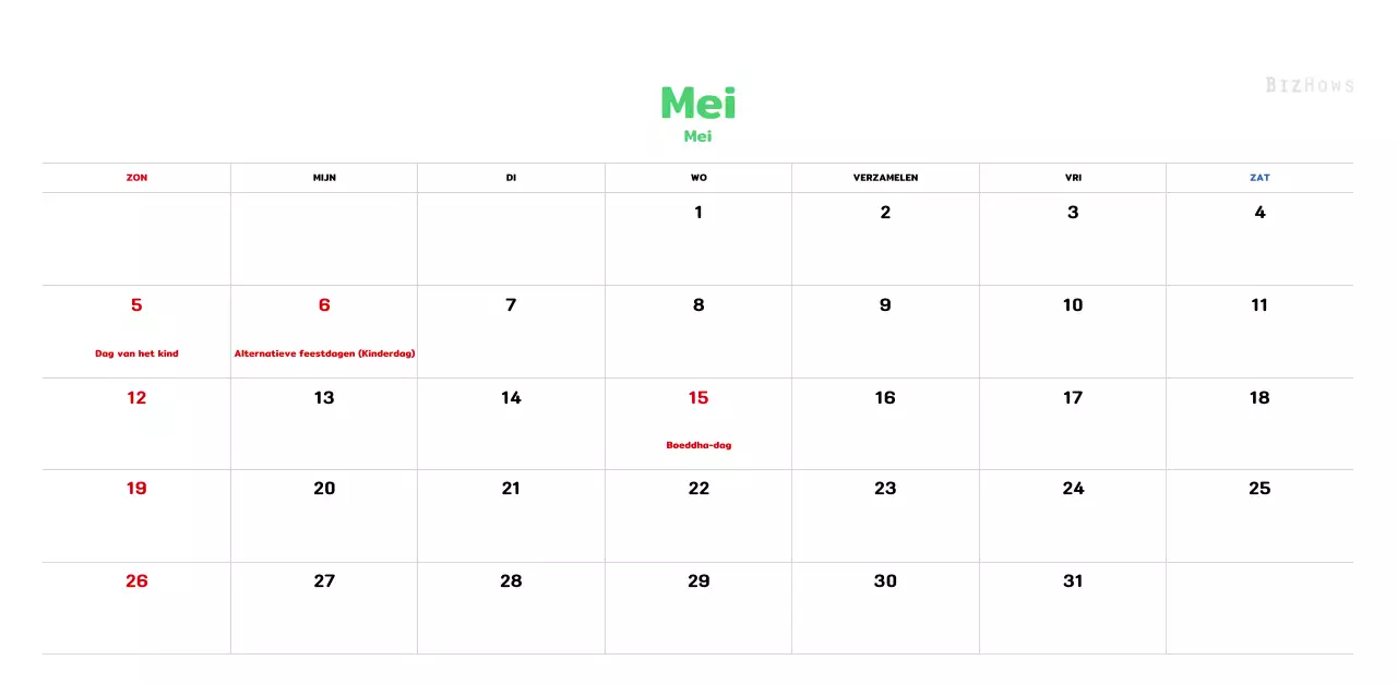 Een warme, geïllustreerde nieuwjaarskalender