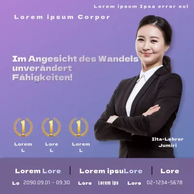 Förderung eines einfachen lilafarbenen Produkts für die Aufnahmeprüfung in die Schule