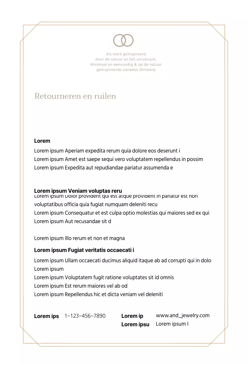 Beige Luxueuze Sieraden Koopgids Ansichtkaart