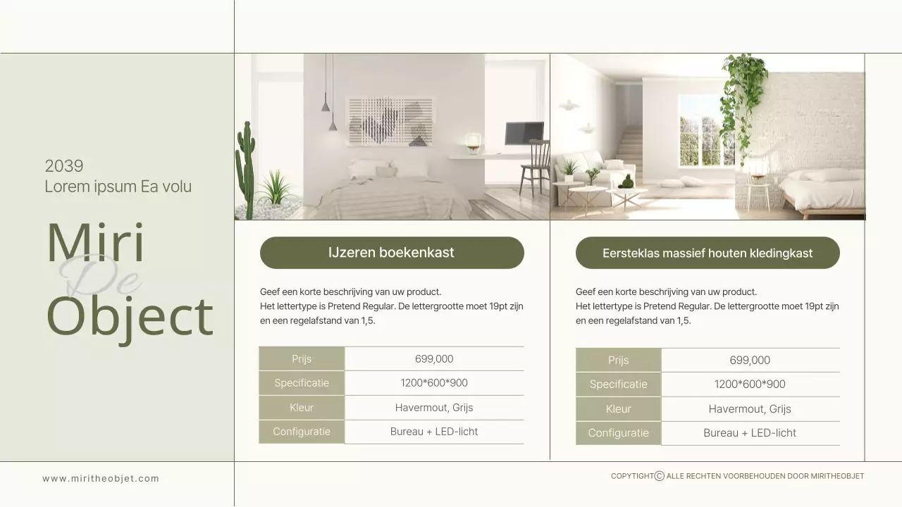 Olijf en wit Miridovje meubelen in olijf en wit Productcatalogus Interieur Meubelen Seizoensproducten