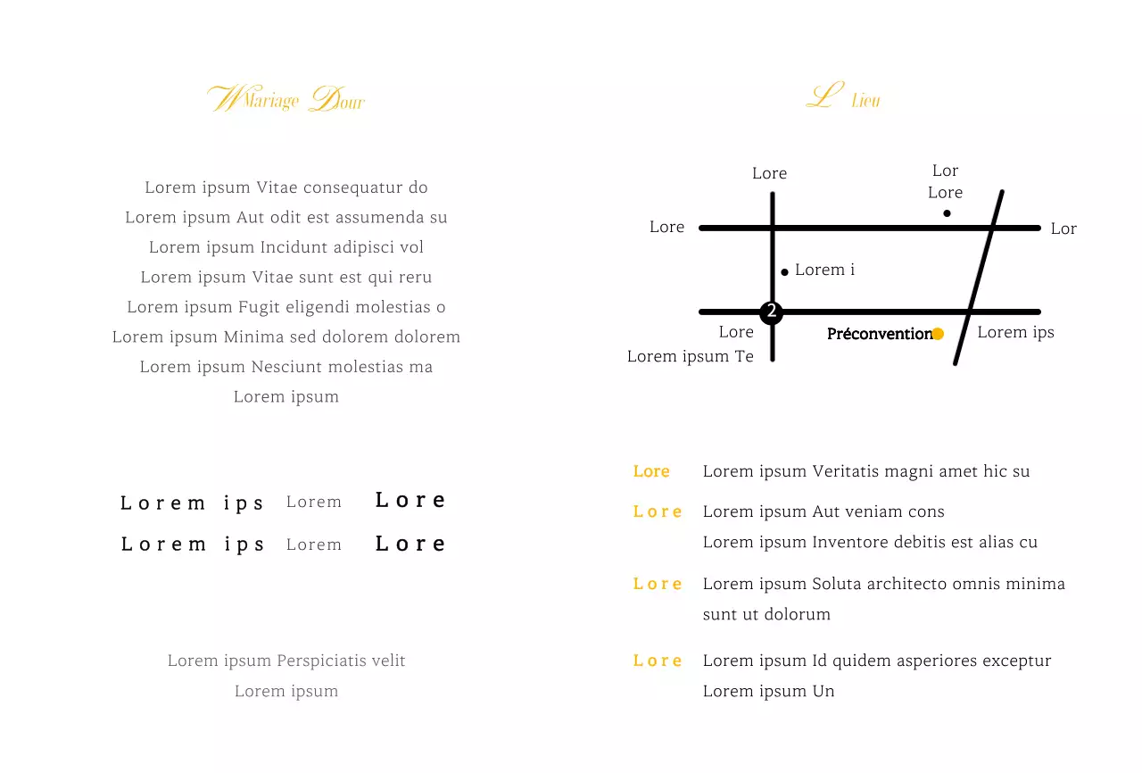 Faire-part de mariage avec un concept de courbe douce