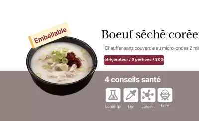 Boeuf séché coréen