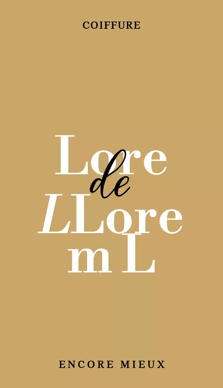 Faites la promotion de votre salon de coiffure avec un design simple en blanc et noir.