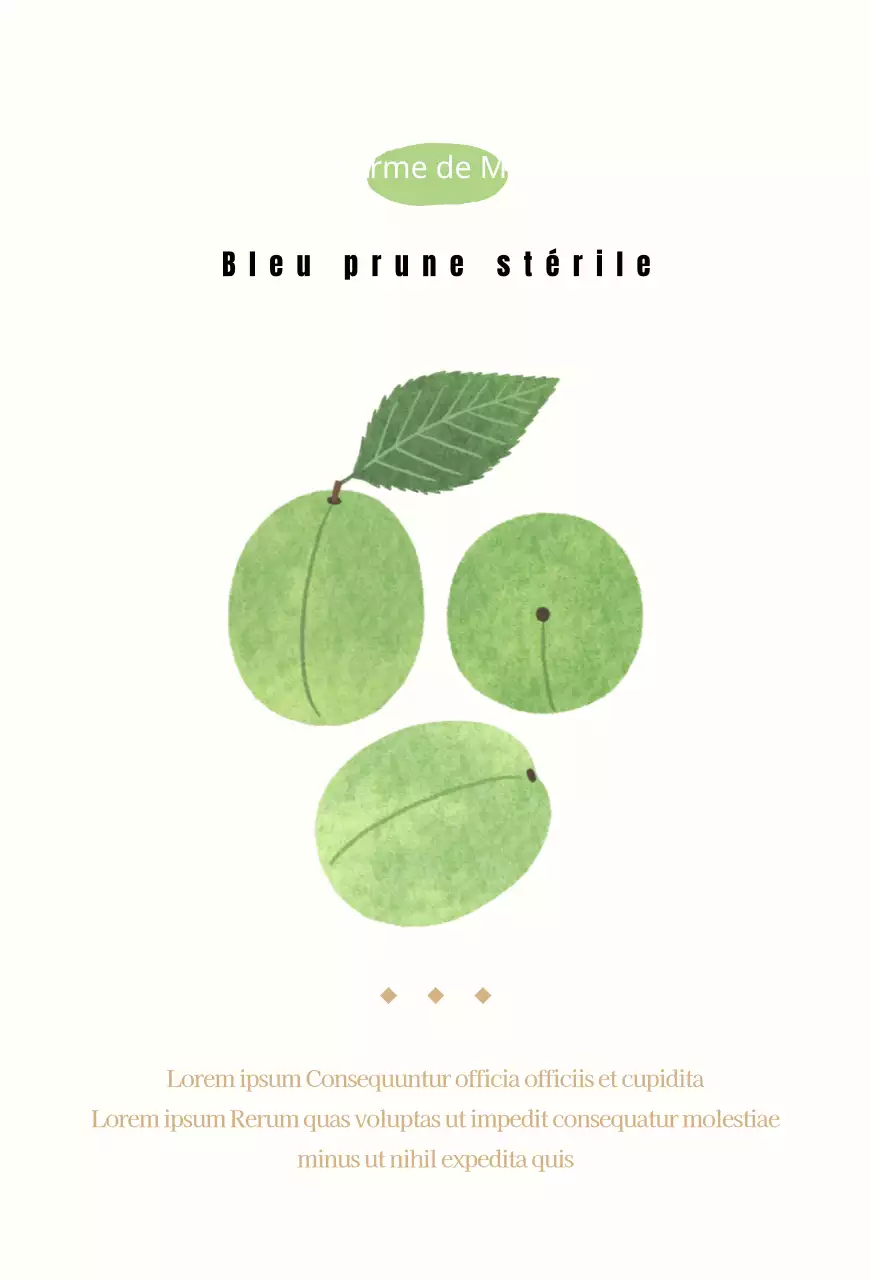 Carte postale illustrée de fleurs de prunier