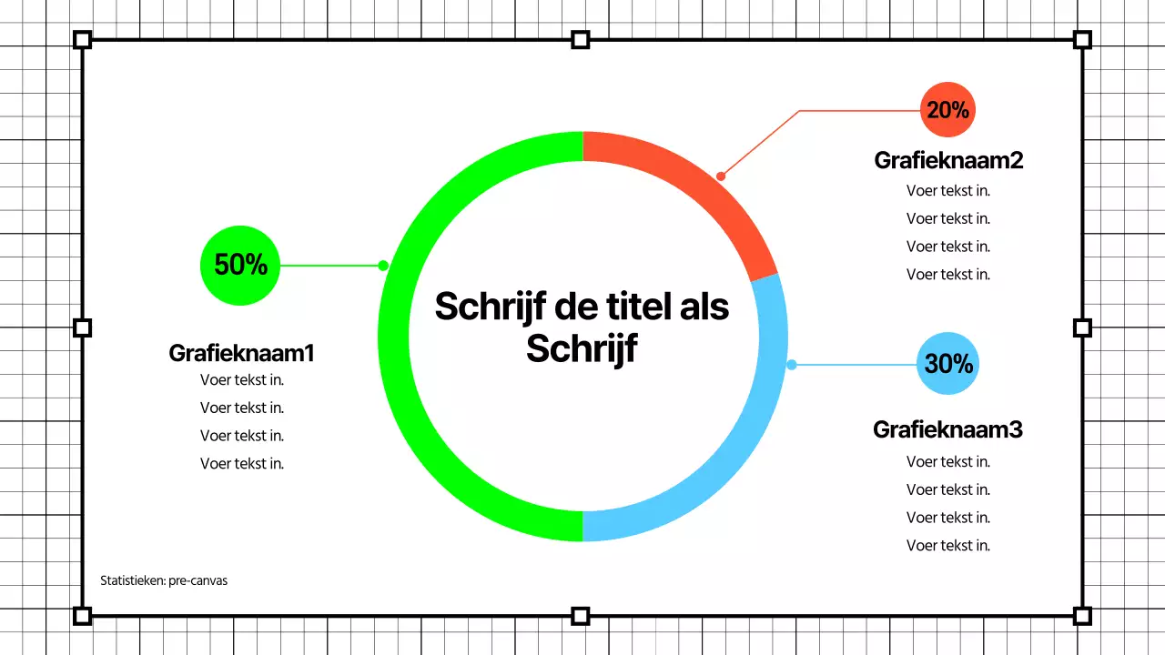 Eenvoudige grafieken in neonkleuren
