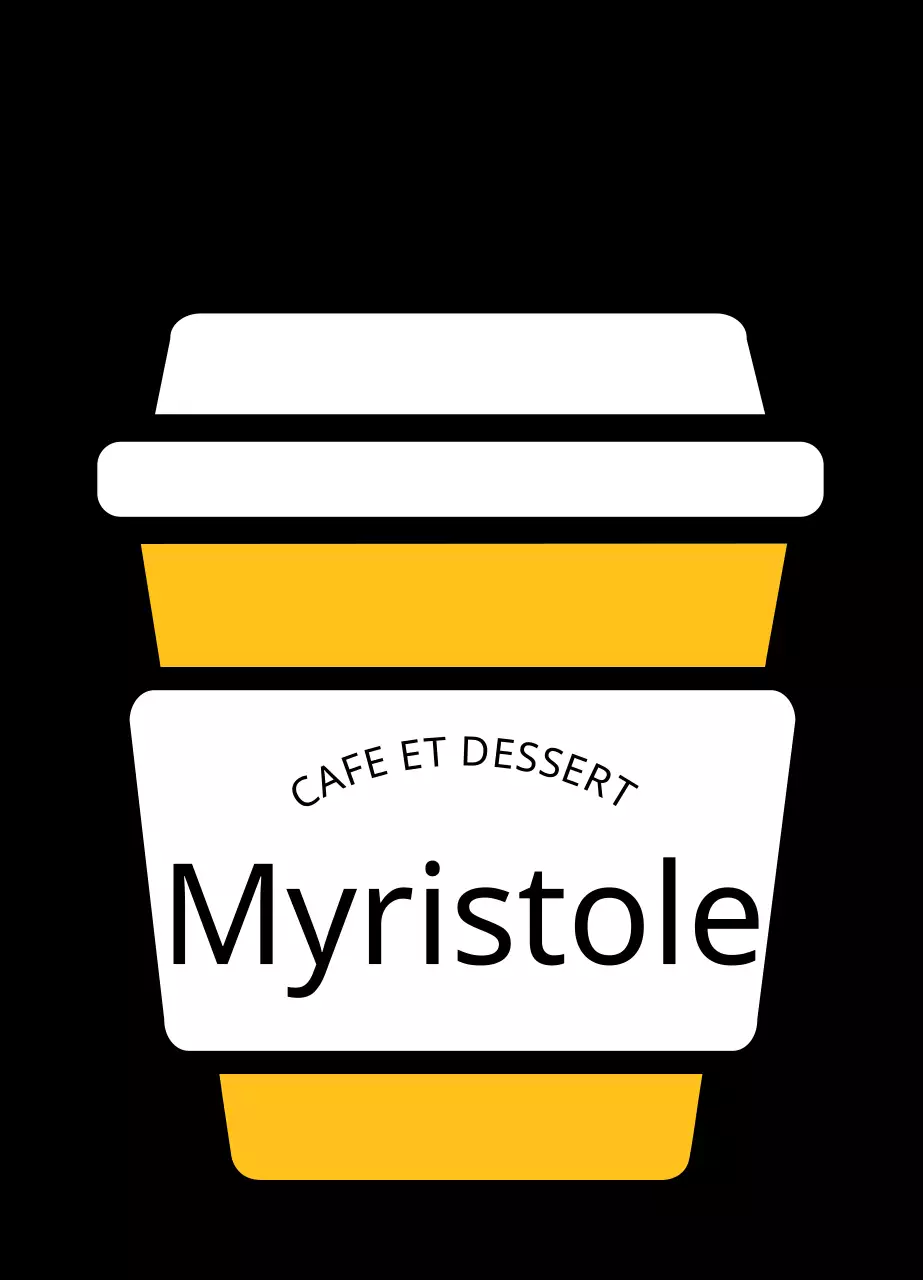 Porte-clés acrylique café gobelet en papier jaune