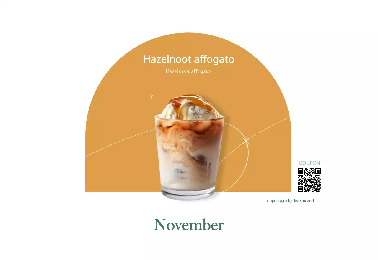 Cafékalender met aanbevelingen voor drankjes van de maand