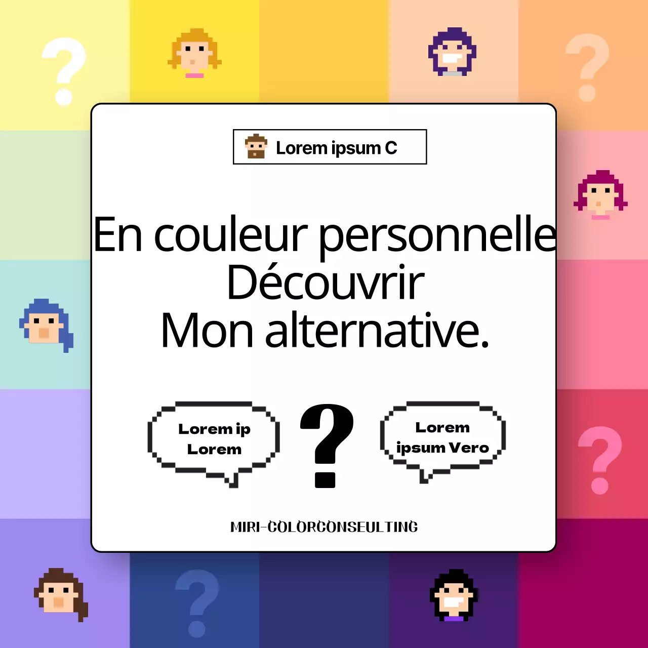 Couleurs personnelles Couleurs chaudes Tons froids Buccaneer