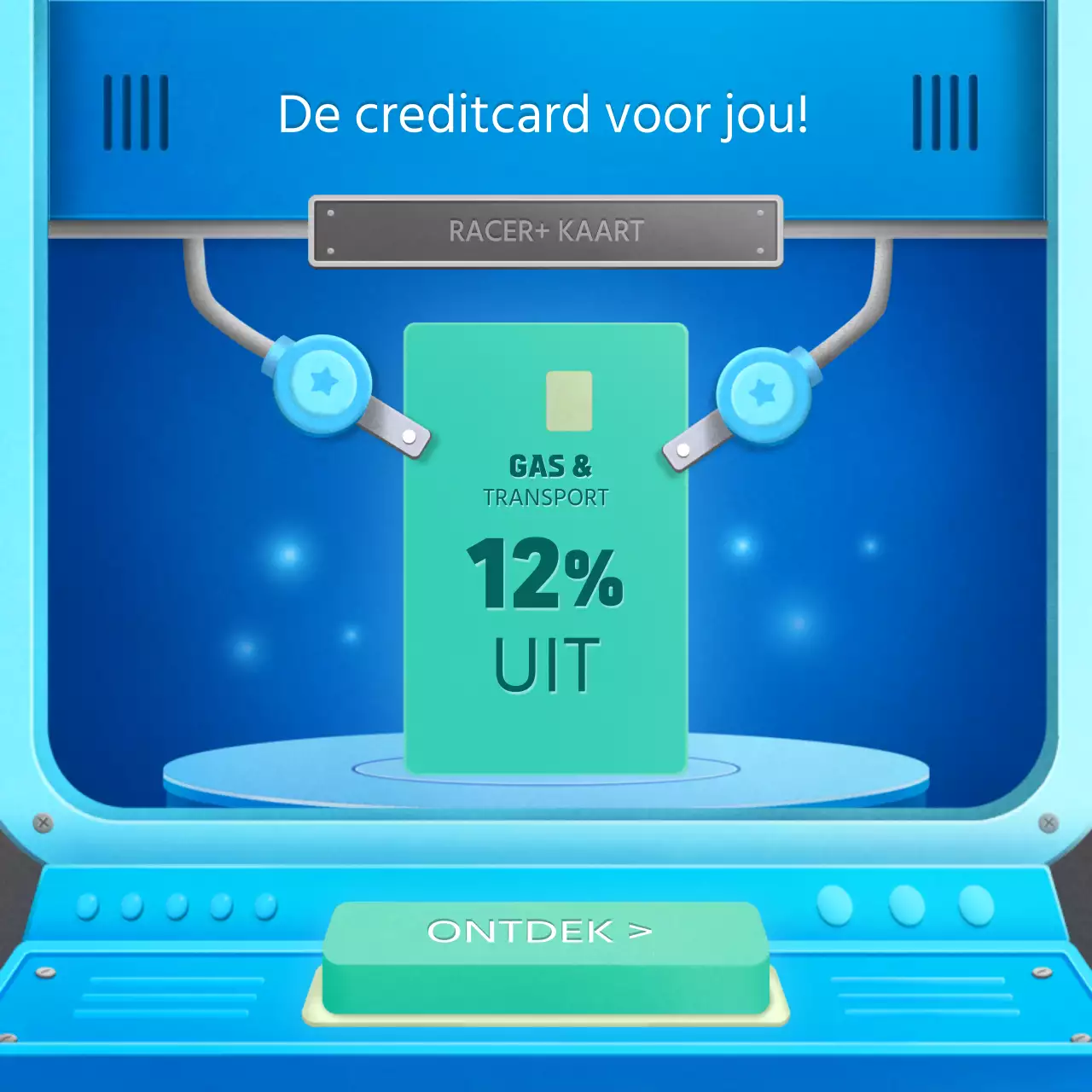 Schattig blauw lab concept creditcard test