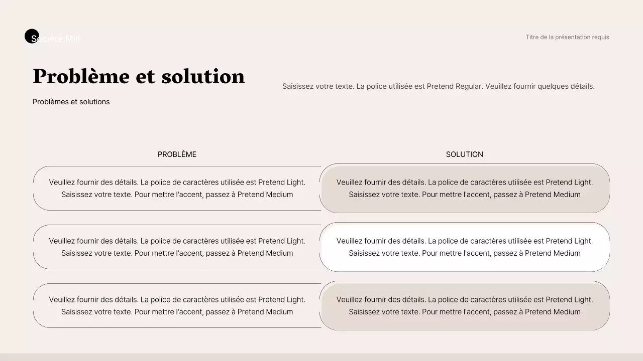 Style professionnel simple en beige et marron