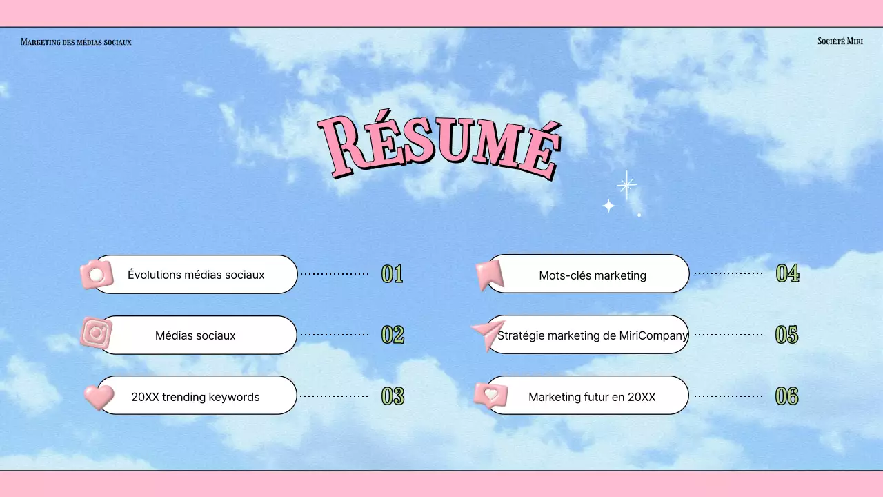 Tendances de l'industrie du marketing des médias sociaux sur fond bleu clair