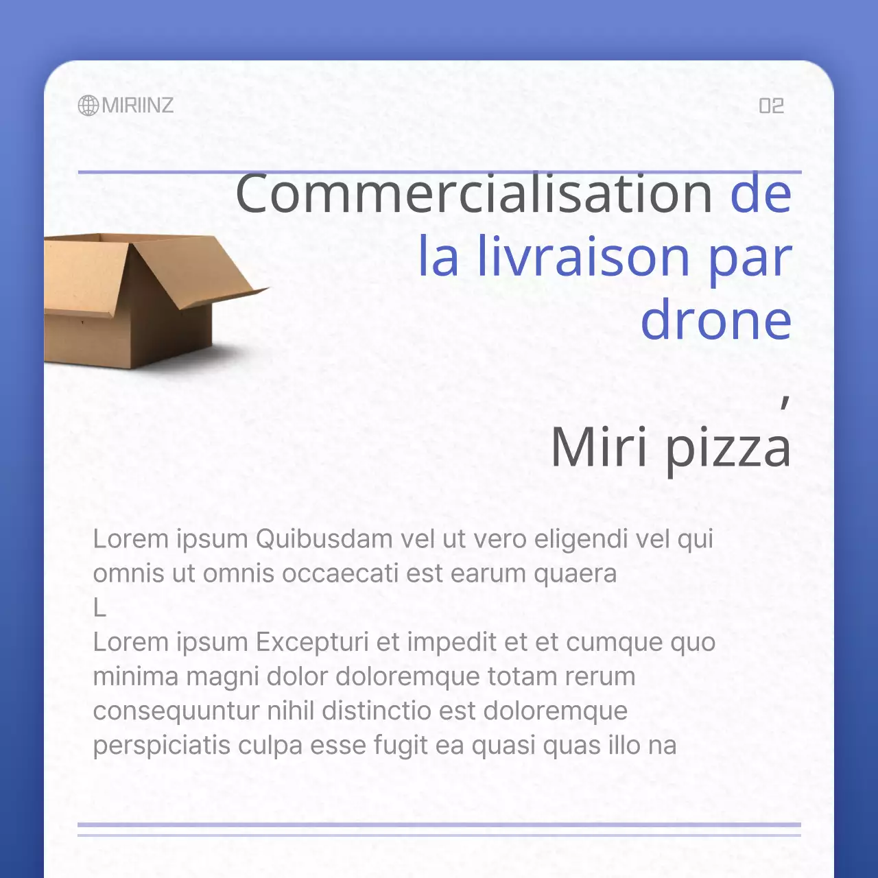 Carte de texture papier en bleu et grisConcept NewsClipping