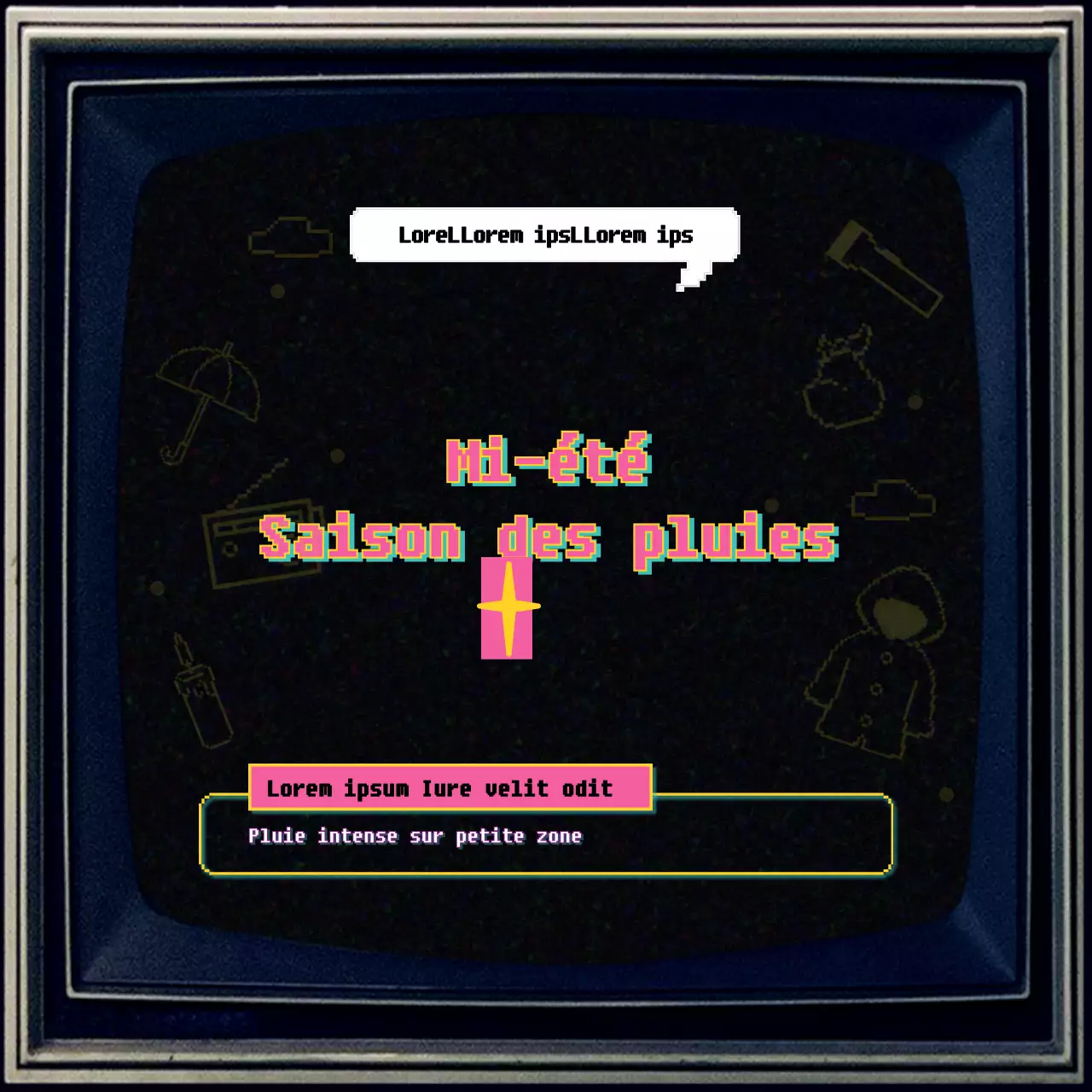 Comment se préparer à la saison des pluies avec un concept de télévision à l'ancienne