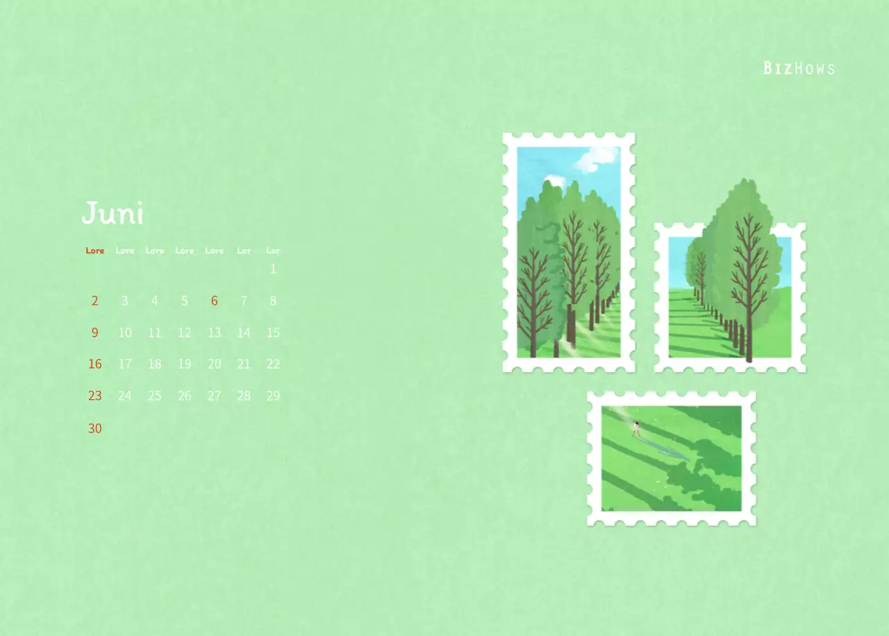 Stempelillustraties met een warm concept