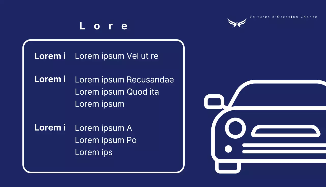 Achat d'une voiture d'occasion