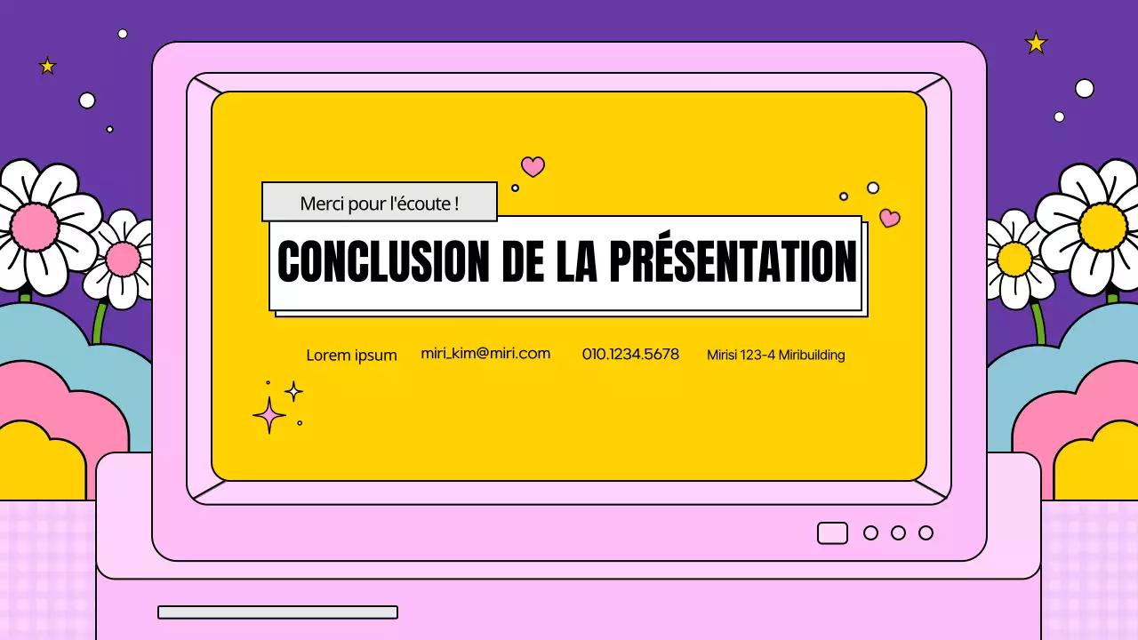 Un plan d'affaires kitsch en rose et violet