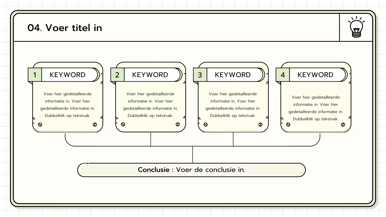 Een basispresentatieset in geel, limoengroen en blauw