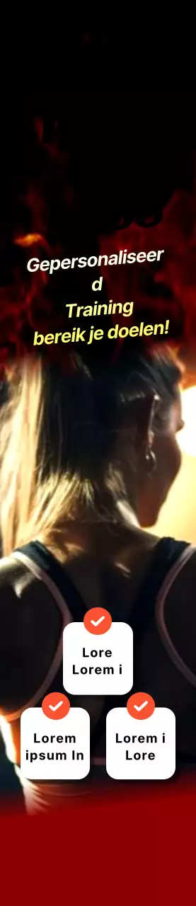 Een zwarte en rode achtergrond voor een opvallende fitnesspromotie