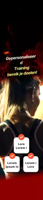 Een zwarte en rode achtergrond voor een opvallende fitnesspromotie