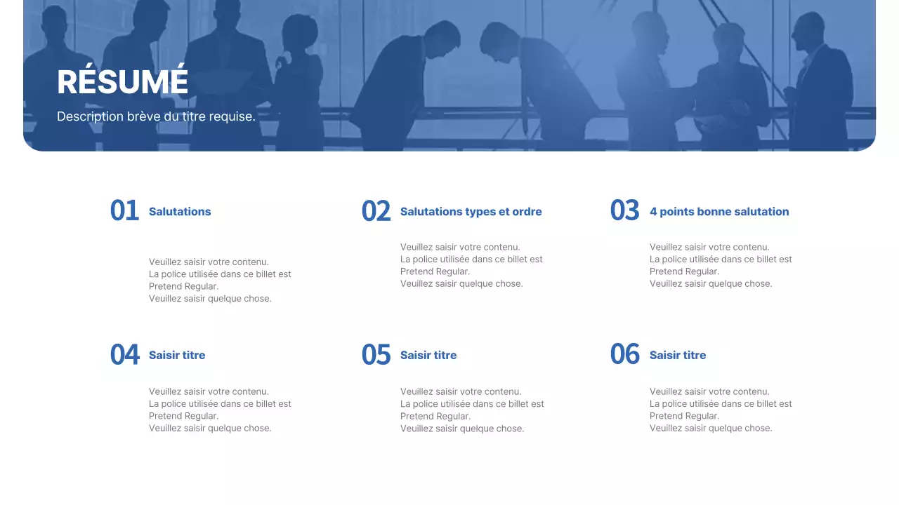 Séminaire de formation à la gentillesse pour le personnel des magasins du groupe Miri en bleu et gris Manuel CS Étiquette de salutation