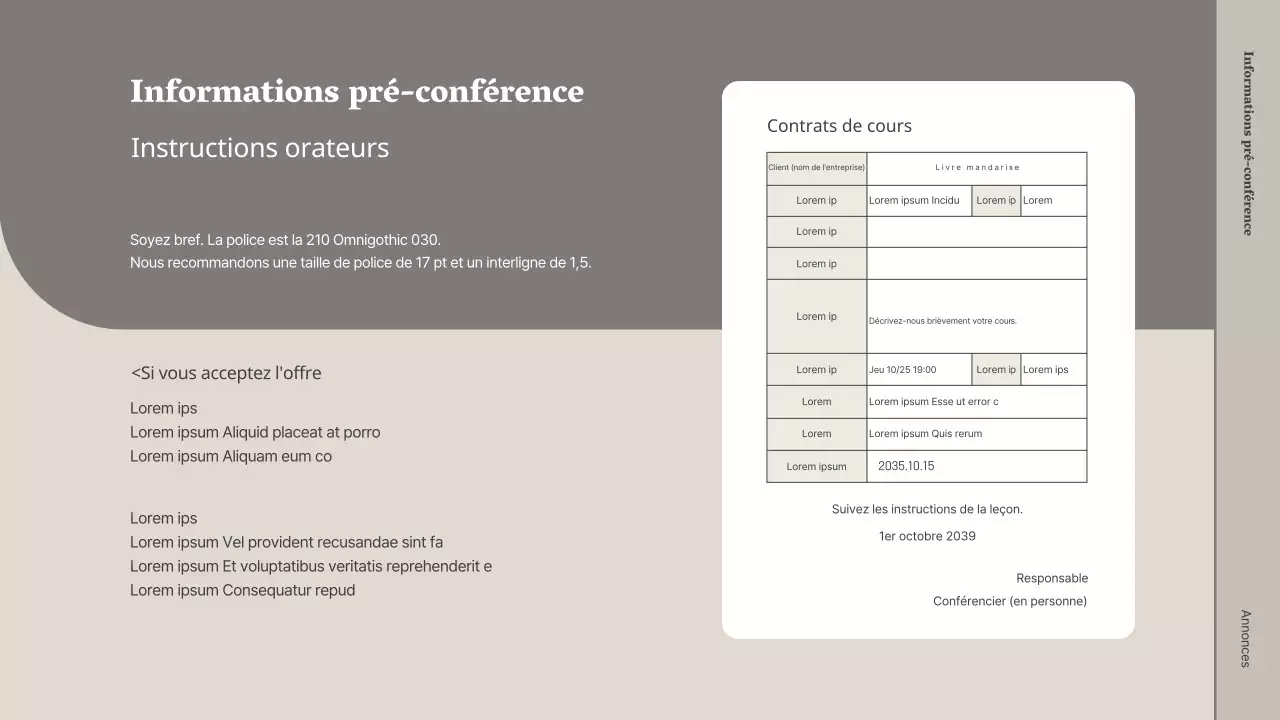 Proposition de conférence dans une librairie beige et grise