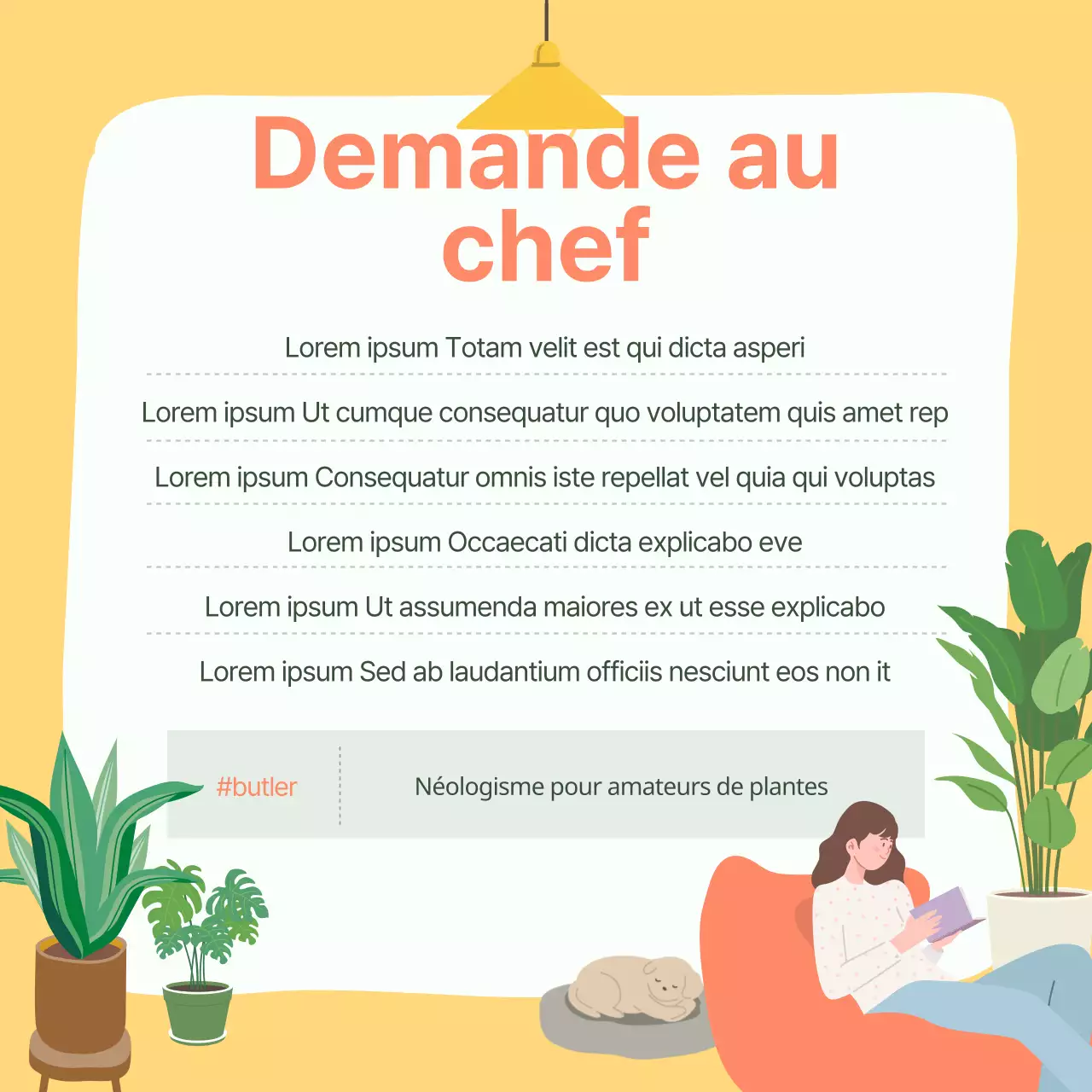 Carte de recommandations pour animaux de compagnie verte et jauneNews design