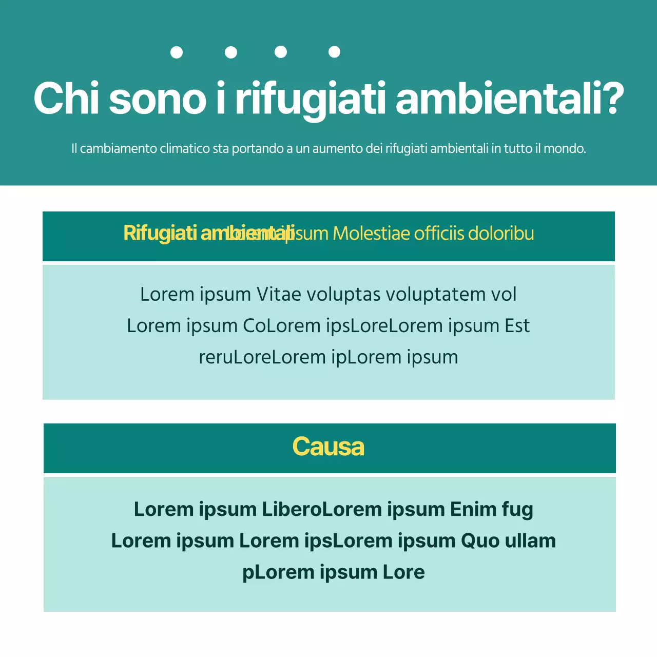 Rifugiati ecologici e descrittivi