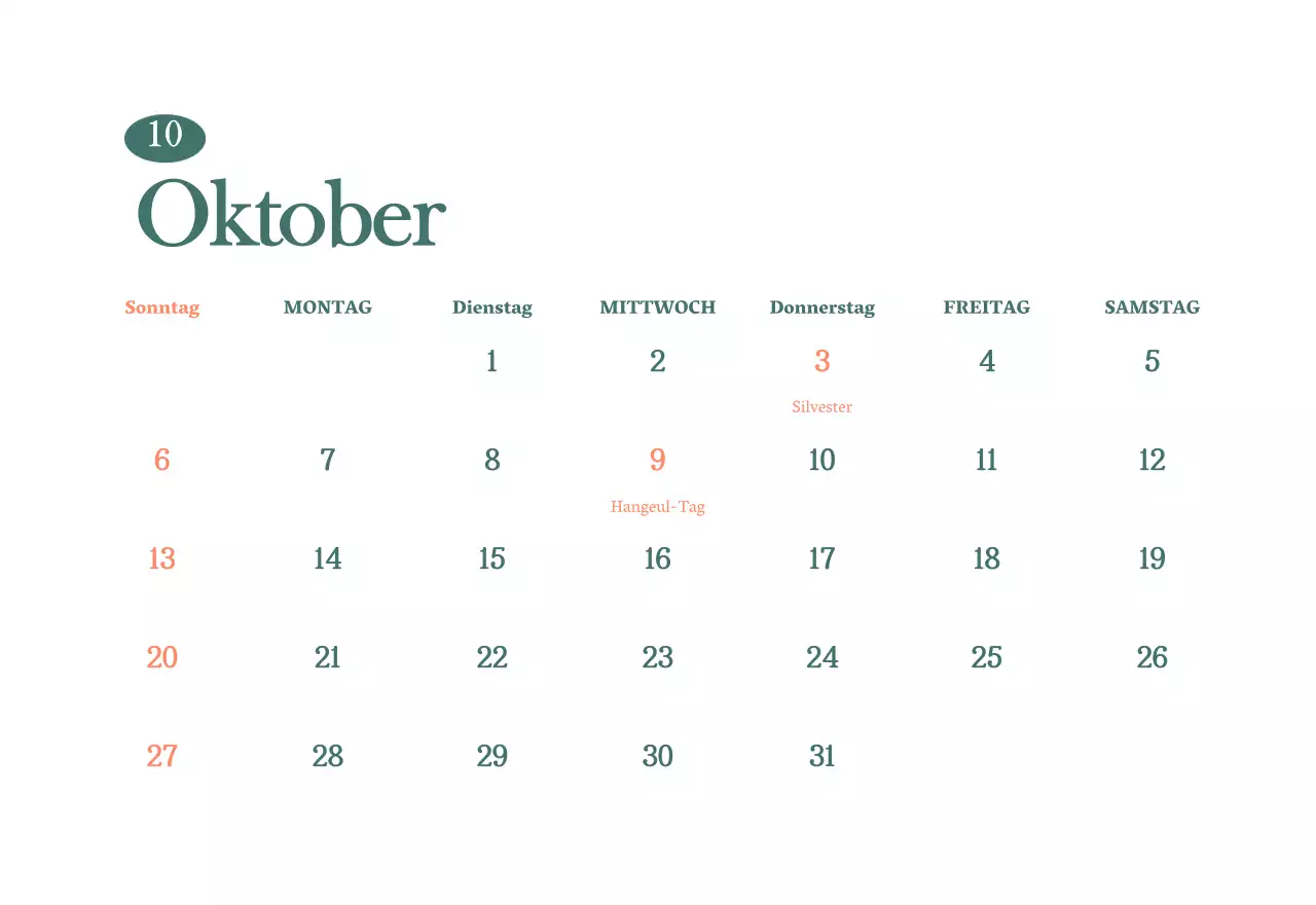 Cafe-Kalender mit Empfehlungen für das Getränk des Monats
